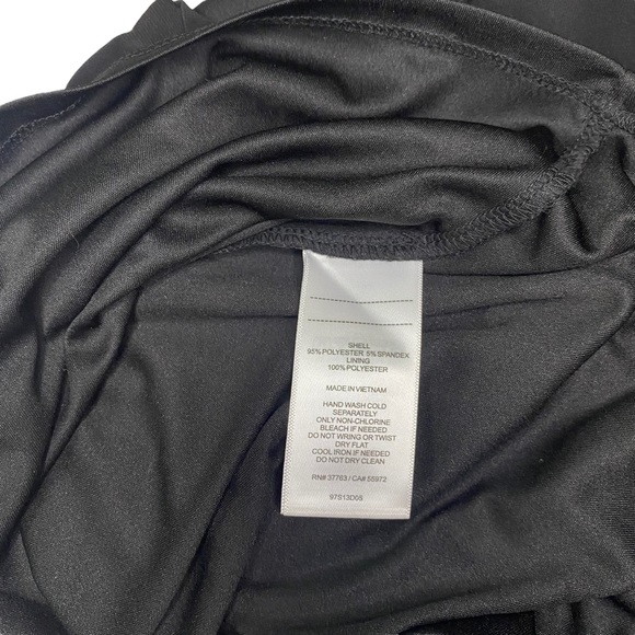 Black Halter Dress w Gold Chain - Picture 4 of 8